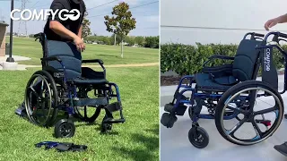 ComfyGo X-1 Lightweight Manual Wheelchair [2024]