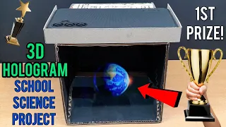 How To Make A 3D Hologram | Best Science Project Idea | 1st Prize is Yours!!