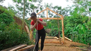 FULL VIDEO : 30 Days BUILD LOG CABIN - How To Build Wooden Cabin Off Grid | Free Bushcraft