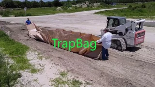 Best Flood Barriers, Fastest Flood Barriers, TrapBag pull out 50 ft in 10 sec Flood Barrier Bag