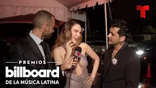 Belinda y Christian Nodal desfilaron juntos en los Billboard | Telemundo Entretenimiento