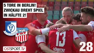 5 Tore in Berlin! Zwickau dreht Spiel in Hälfte 2: Altglienicke - Zwickau | Regionalliga Nordost