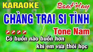 Karaoke Chàng Trai Si Tình (Beat Hay) Cm Nhạc Sống Tone Nam | Hoài Phong Organ
