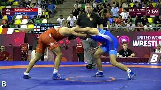 1/2 FS - 74 kg: A. KENTCHADZE (GEO) v. Z. SIDAKOV (RUS)