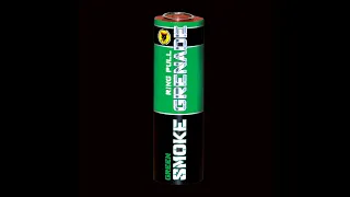 Coventry Fireworks King - Green 90 Second Smoke Grenades - Black Cat