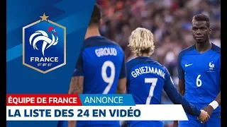 Équipe de France, La liste des 24 joueurs en vidéo I FFF 2018