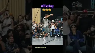 The girl is teaching him to dance😳💯 | B-boy girl | break dance | powered by Red Bull | short video