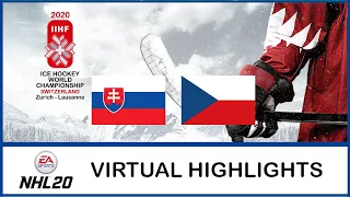 NHL 20 | IIHF Worlds 2020 | Slovakia - Czech Republic | Virtual Highlights