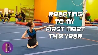 Reacting To My First Gymnastics Competition | Bethany G