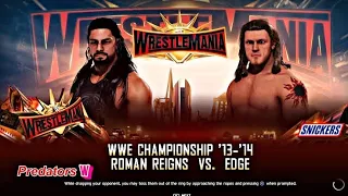 WWE 2k20, roman reigns vs Edge wrestlemania 35😱
