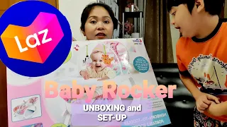 LAZADA ONLINE SHOPPING NG BABY ROCKER! Unboxing and set up!