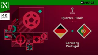 FIFA 23 World Cup Qatar 2022 | Germany vs Portugal | XBOX Series X Gameplay | 4K HDR 60 FPS