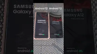 Boot up speed test- Samsung Galaxy S10+ vs Samsung Galaxy A12 #samsungs10plus #galaxys10plus #a12