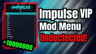 GTA V ONLINE IMPULSE MENU | FREE IMPULSE MOD MENU |  Stealth Money(15m) + Lvl  | UNDETECTED