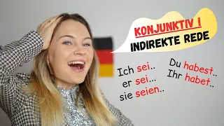 Konjunktiv 1 (Indirekte Rede) Erklärung | Deutsch lernen c1, b2