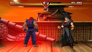 EVIL RYU vs EVIL GOKU - Street fighter vs Dragon Ball | DEATH BATTLE‼️