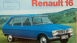 1973 Renault 16 range  and colour chart - car brochure review