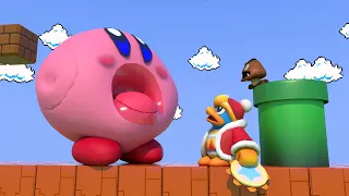 Kirby inhales a Weird Mushroom and then this happened 🍔
