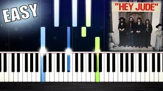 The Beatles - Hey Jude - EASY Piano Tutorial by PlutaX