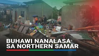 Buhawi nanalasa sa Northern Samar