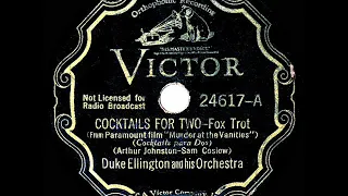 1934 HITS ARCHIVE: Cocktails For Two - Duke Ellington (instrumental)