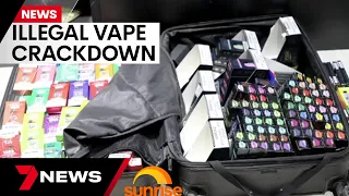 Australian Border Force sieze $13.5M worth of illegal vapes | 7 News Australia