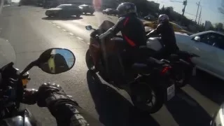 Triumph Tiger 1050 vs Honda VFR 1200 0-200 km/h