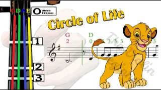 Circle of Life | Violin Tutorial | The Lion King | Disney | 小提琴 | 獅子王 | 迪士尼 [Level 3]