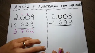 SUBTRAÇÃO COM ZERO E ADIÇÃO COM ZERO SEM COMPLICAÇÃO