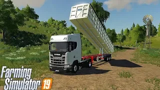 SCANIA S580 + SEMI-TIPPER 70000/6 - Farming Simulator 19 Mods #15 | Radex