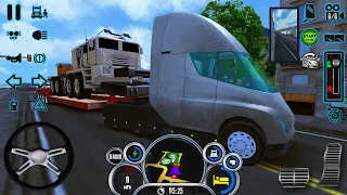 Elektrikli Tesla Truck Sürüş Simülatörü - Truck Simulator USA Evolution - Android Ios Gameplay