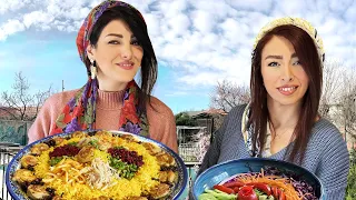 #11 We Cooked A Special Iranian Dish Called Jewelry Pilaf and Chicken! Village Life in Iran 2023