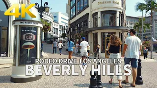 Walking Beverly Hills, Rodeo Drive, Luxury Shopping Street, Los Angeles, California, USA, Travel, 4K