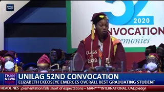 UNILAG 52nd Convocation: Elizabeth Ekeoseye emerges overall best graduating student