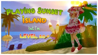 A Tryhard Plays Sunset Island as Level 20+! 🍄ROBLOX: Royale High | MZTM