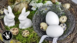 DIY - Frühlingsdeko selber machen | Osterdeko | Hyazinthen - Schale | Osternest | How to|