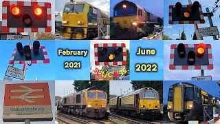 Wateringbury Level Crossing, Kent (Previously-unseen videos: February 2021 - June 2022)