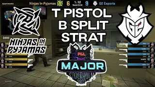 NIP Mirage B Split T Pistol Tactic vs G2 PGL MAJOR 2021 (PRO CS:GO Strategy)