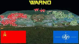 20.000 USSR ARMY vs 20.000 NATO ARMY - WARNO WW3 Battle Simulator