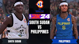 SOUTH SUDAN vs PHILIPPINES | 2023 FIBA World Cup | NBA2K24 ULTRA Realistic Graphics Concept Gameplay