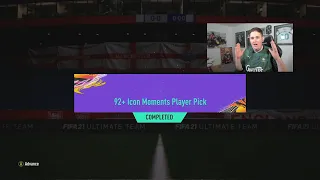 So I opened my 92+ Icon Moments Player Pick...