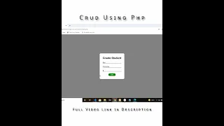 Crud Operation Using PHP with Mysql 2022 | CodeWithNizami | #shorts #shortfeed #php