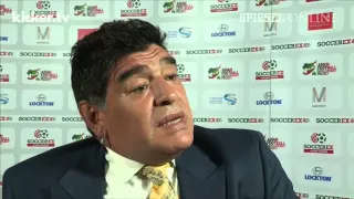 Maradona über Blatter: "Ich lief dem Ball hinterher, er den Champagnergläsern" | DER SPIEGEL