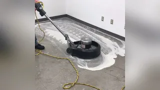 Stripping and waxing tile floors