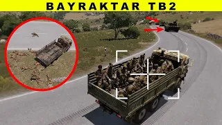 🔴 Bayraktar TB2 Drones Destroy Big Convoys - Arma 3 - Military Simulation