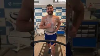 Medical exams of Aguero in Barcelona