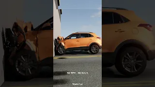 Hyundai Creta Crash Test - BeamNG.drive #shorts