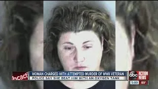 Caregiver charged with attempting to murder local WWII veteran with oxygen tank