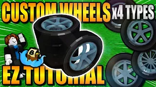 【Roblox】How to make 4 TYPES of EZ *CUSTOM WHEELS* | Build A Boat For Treasure Roblox ENG/日本語