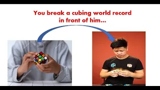 POV: You Break a Cubing World Record(**IN FRONT OF MAX PARK** 😵)